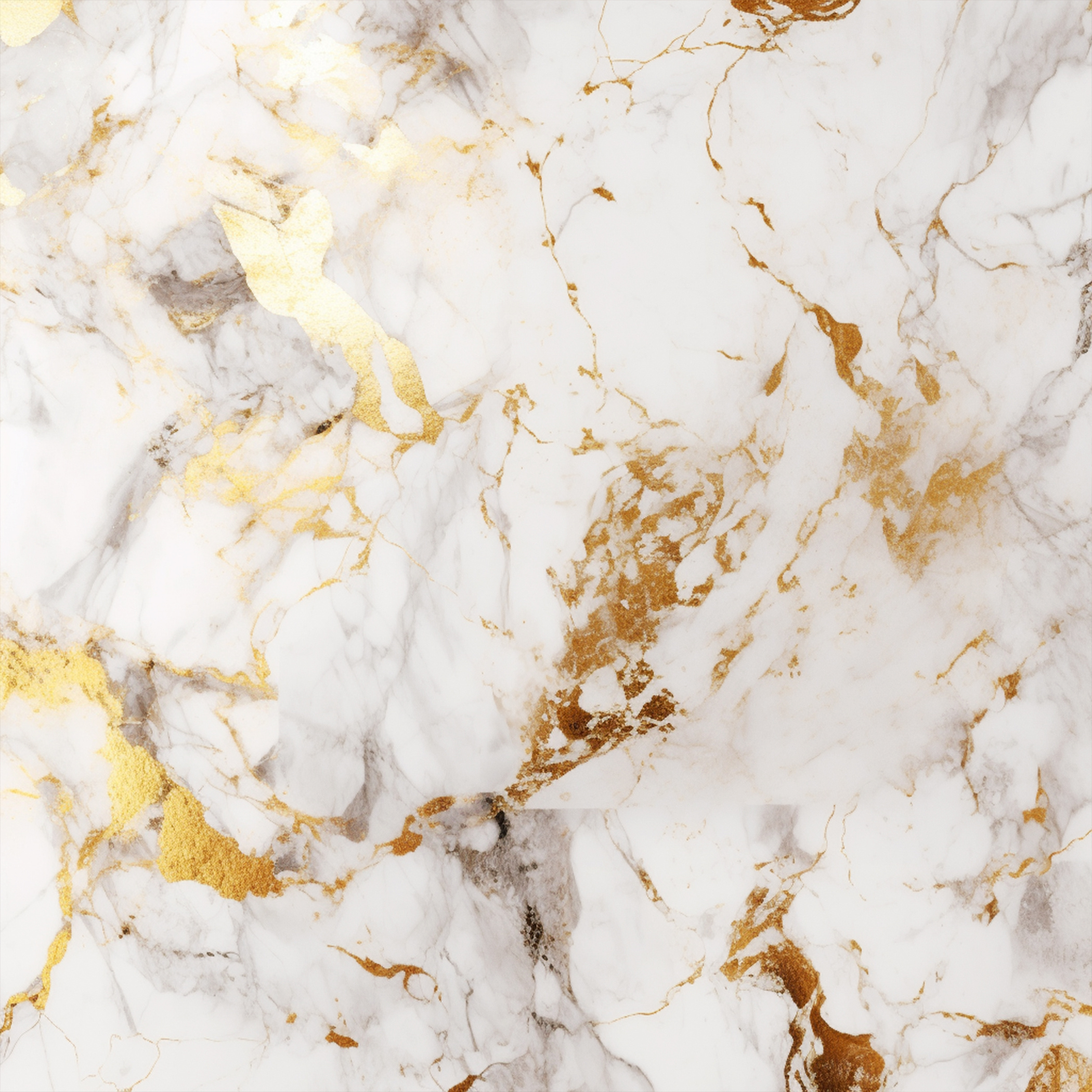White with Gold Marble Texture